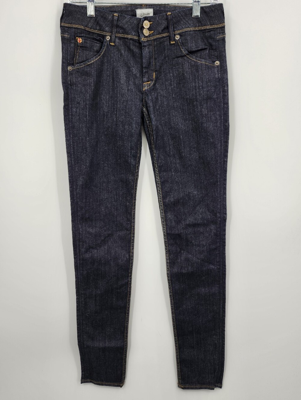 Hudson  Mid-Rise Skinny Supermodel Collin Jean Dark Blue Sz 28